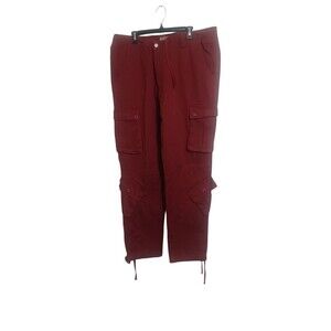 Matchsticks Cargo Pants Red 44x32 5XL Men NWT